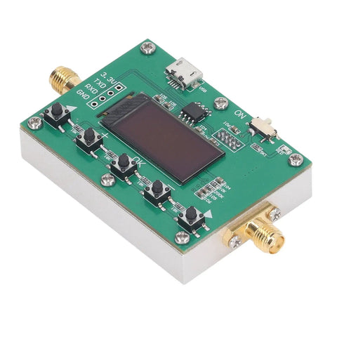 Top view of Programmable RF Attenuator Module With 6GHz Range, Digital Attenuation, OLED Display, 0.25dB Step Precision, 0 To 30dB Adjustable