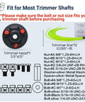 Universal Weed Eater Head Replacement With Easy Load Trimmer Line and adapter kit for various trimmer models.