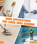 Ditch The Sanding Hassle With This Sweet 84 Piece Set Of Pro Grade 9 Inch Aluminum Oxide Discs featuring large area sanding for drywall, wood, and pools.