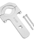 DT51329A Driveshaft Removal Adapter Tool for GM Vehicles, chrome finish with two bolts, used with J261901 Inertia Hammer for C-clip release.