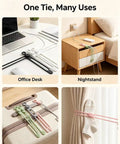 Heavy Duty Reusable Silicone Cable Ties Sort Your Wire Mess Like A Boss Handle Data Cables Zero Sweat Always Keep Your Workspace Crisp With This Flexible Tear Proof 20 Pack Organizer Kit in various settings.
