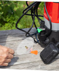 Windproof Spray Nozzles With Adjustable Misting For Garden Sprayer Tanks Transparent Deflector Cover shown near equipment
