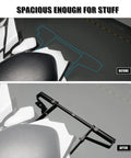 Image showing before and after installation of Rugged Rear Grab Bar For Yamaha Raptor 700 2006 2026, Aircraft Grade Aluminum.