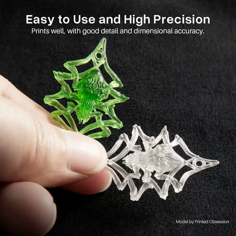 Plant Based 3D Printer Resin With Ultra Low Odor And High Precision 405nm UV Curing For MSLA DLP LCD Printers White 2000g Soybean Based Non BPA Ultra Safe Toughness And Fine Detail For Pro Level Prints, white and green 3D prints