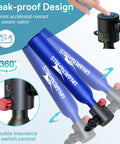 Ultra Portable Mini Scuba Tank for Quick Dives, 0.5L Capacity, aluminum design with leak-proof features and switch control.