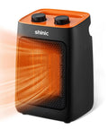 Portable Space Heater With Thermostat, 1500W PTC Ceramic Indoor Heater For Home Or Office, 2S Fast Heating, Orange design