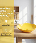 Eyewash Bowl Replacement Basin For Eyewash Stations, 11.81 Inch Yellow ABS Plastic Safety Receptor Basin on workbench