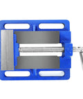 Top view of 6 Inch Drill Press Vise With Slotted Base, Portable Bench Vise For Light Duty Work, 6 Inch Jaw Width.