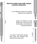 Dimensions and features of 4 Pack Tungsten Carbide Scriber Tool Set With Magnet, Pro Grade Metal Engraving Pen, durable aluminum handle.