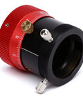 Double Helical Focuser For Telescopes Pro Grade Aluminum Alloy Focus Mechanism With 10mm Stroke in red and black side view