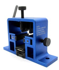 Pro Grade Pistol Sight Pusher Tool with reversible prong, blue solid construction for quick dovetail sight install, uninstall.
