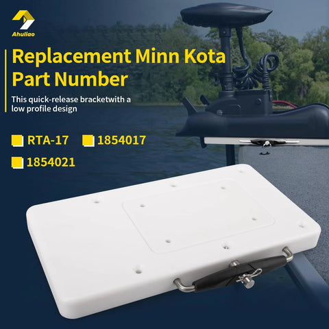 Quick Release Trolling Motor Mount Bracket For Ulterra Terrova PowerDrive V2 Riptide ST SP Deckhand 40 Electric Steer Mounting Plate 1854017 RTA 17 White