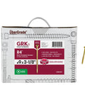 Box of Pro Grade Multi Purpose Framing Screws Size 9 X 3-1-8 In 1900 Count Pack Rust Resistant Climatek Coated Gold Finish