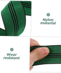 Heavy Duty Nylon Elastic Webbing Straps For Furniture Chart And Sofa Repair Dead Easy Diy Upholstery Fix Wide Wear Resistant Bands No Sweat Setup close-up of green nylon strap material with wear-resistant feature