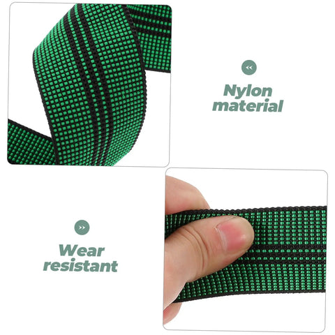 Heavy Duty Nylon Elastic Webbing Straps For Furniture Chart And Sofa Repair Dead Easy Diy Upholstery Fix Wide Wear Resistant Bands No Sweat Setup close-up of green nylon strap material with wear-resistant feature