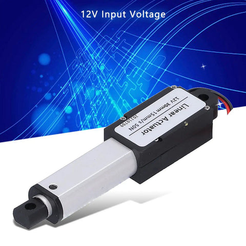 Compact 12V Mini Electric Linear Actuator With 30mm Stroke 50N Lift Built In Limit Switch Waterproof Design Gear Motor Lightweight And Durable