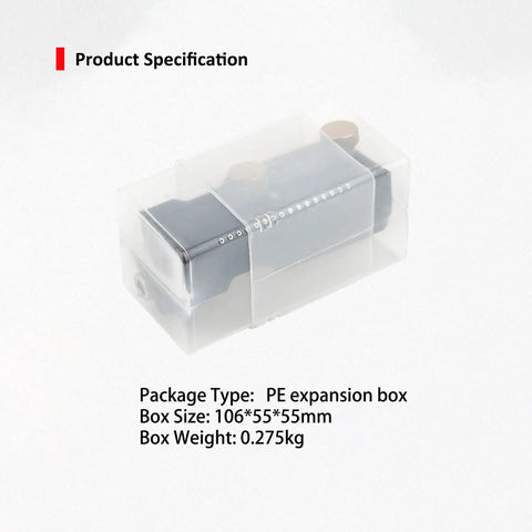 Dead Nuts Accurate Aluminum Profile Tapping Aid Tool in a clear PE box, 106x55x55mm, weighing 0.275kg, ready for use.