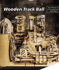 0.55 Inch Mechanical Marble Run Model And 3D Wooden Puzzle With Electric Motor For Adults, Sky City Kinetic Art display