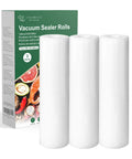 Heavy Duty Food Saver Vacuum Bags 11 Inch Wide Roll 16 Feet Long Custom Size 3 Pack for Freezer Storage Kitchen Must Have