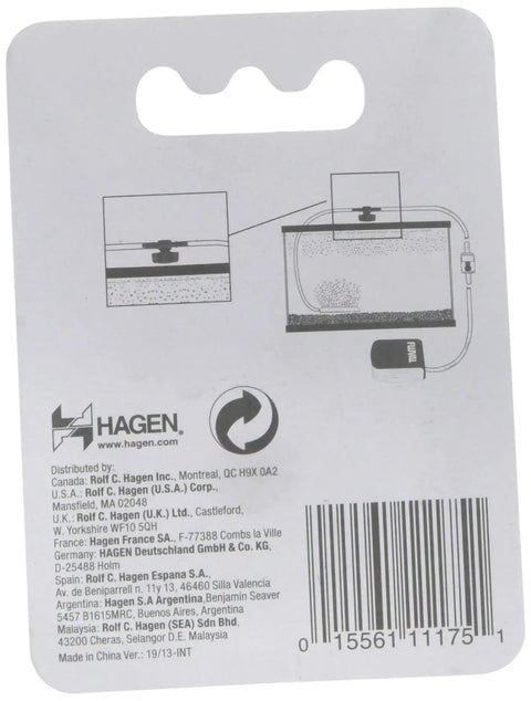 Packaging back view for Air Plastic Control Valve A1175 For Aquarium Lines Easy Adjustable Flow Made In USA Durable Part