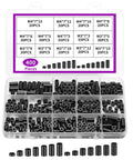400 Pack Nylon Electrical Outlet Spacers, ABS round spacers and standoffs kit, plastic washers for switch and receptacle screws in box