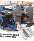 LIFKOME cabinet door hinge replacement damping mechanism; metal hinge with mounting plate for residential cabinets