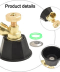 Adjustable Atomizing Garden Nozzle For Cyclone Spray Head With 14.5 mm Thread And Multi Spray Modes, disassembled view