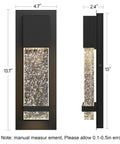 Modern Crystal Bubble Glass LED Wall Sconce Light 12W 3000K Cozy Warm White Dimmable Outdoor Indoor Wall Fixture Two Pack