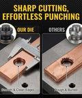 Heavy Duty Hydraulic Hole Punch Die Set Replacement For Industrial Punching Machines High Carbon Steel, smooth vs rough punch