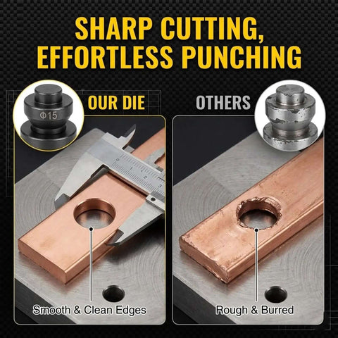 Heavy Duty Hydraulic Hole Punch Die Set Replacement For Industrial Punching Machines High Carbon Steel, smooth vs rough punch