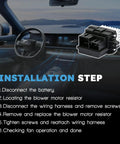 Hvac Blower Motor Resistor With Wire Harness For Chevy Silverado Equinox Tahoe Suburban in a car installation guide.