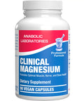 Mega Strong Magnesium Complex 400 Mg Chelated With Glycinate Malate And Citrate For Real Muscle Nerve Bone And Digestive Health Support One Month Supply bottle, 90 vegan capsules