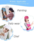 12 Pack Bouffant Scrub Caps Unisex Adjustable Button Hats With Sweatbands Gourd Shaped Nursing Surgical Cap For Women And Men Multicolor Heart Edition Comfortable All Day Wear shown in various settings like painting, chef, and daily wear.