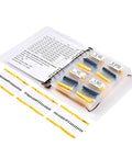 80 Value 1600 Pcs Metal Film Resistor Kit With Thick Copper Leads 0.43 mm For DIY Electronics Projects One Percent Tolerance binder