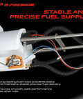 Built Tough Electric Fuel Pump Module Assembly Featuring Triple Port Layout And Slick Turbine Engineering for Ford with detailed tubing.