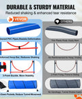 Backyard Dog Agility Training Kit With Adjustable High Hurdles, 78 Inch Tunnel, showing sturdy PVC pipes and reinforced hoop bar
