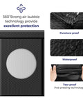 10 Point 5X16 Inch Bubble Mailers 40 Pack Self Seal Padded Envelopes showcasing waterproof and tear-proof features.