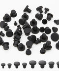 90 Pcs Silicone Rubber Hole Plugs Set With 9 Diameter Sizes 3.5mm to 9.5mm, T Type Solid Silicone Plug Caps for Powder Coating, Bottling, Tubing