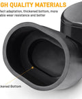Close-up of Heavy Duty Rubber Foot Pads for Table Saw Stand showing thickened bottom for durability and fit.