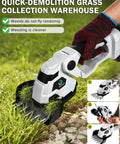 Cordless Hedge Trimmer And Grass Shear Combo With A 5.3 Inch Wide Blade Dual Battery Pack Two In One Lawn Edge And Bush Pruner