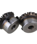 Beefy 45 Steel 1.5 Modulus Tapered Bevel Gear Wheel 8mm Hole Diameter 20 Teeth Silver Pack Of 2 Built To Last For Industrial Replacement