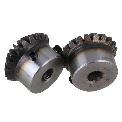Beefy 45 Steel 1.5 Modulus Tapered Bevel Gear Wheel 8mm Hole Diameter 20 Teeth Silver Pack Of 2 Built To Last For Industrial Replacement