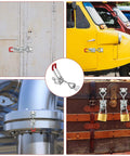 Beefy Heavy Duty Toggle Latch Clamp 4002 Style With Lock Hole 550Lbs Holding Capacity for Smoker Lids Tool Boxes More