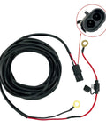 Electric Wheelchair Lift Battery Cable Wiring Harness, 22 Feet, Heavy Duty 10 Gauge Wiring Kit Compatible With Harmar Lifts, connectors visible
