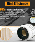 R12T Marine Fuel Water Separator Kit for One Quarter NPT Outboard Motors with filter media shown in detail.