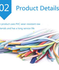Premium 100M Black PVC Welding Rods For Flawless Sports Floors And PU Repairs with colorful PVC wires for durable flooring repairs.