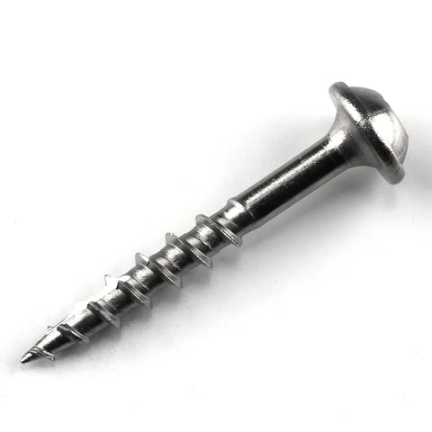 Stainless Steel Pocket Hole Screws For Outdoor Woodworking One And A Quarter Inch Coarse Thread Maxi Loc Head 100 Count Perfect For Cabinets And Furniture Building Softwood And Plywood Projects Rust Resistant