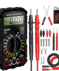 Versatile Digital Multimeter For AC And DC Voltage, Current, Resistance, Continuity, And Diode Testing with accessories