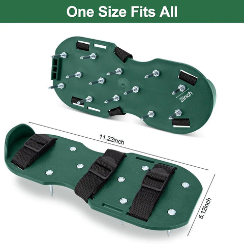 Lawn Aerator Shoes With Adjustable Straps And Heavy Duty Spikes For Grass Aeration In Your Yard Garden Or Patio One Size Fits All