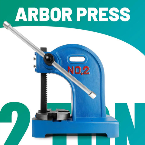 Heavy Duty 2 Ton Manual Arbor Press Built Different With Solid Cast Iron Frame Top Shelf Metal Stamping Bending And Forming Tool For Garage Mods And Pro Shop Workflows Demanding Reliable Precision